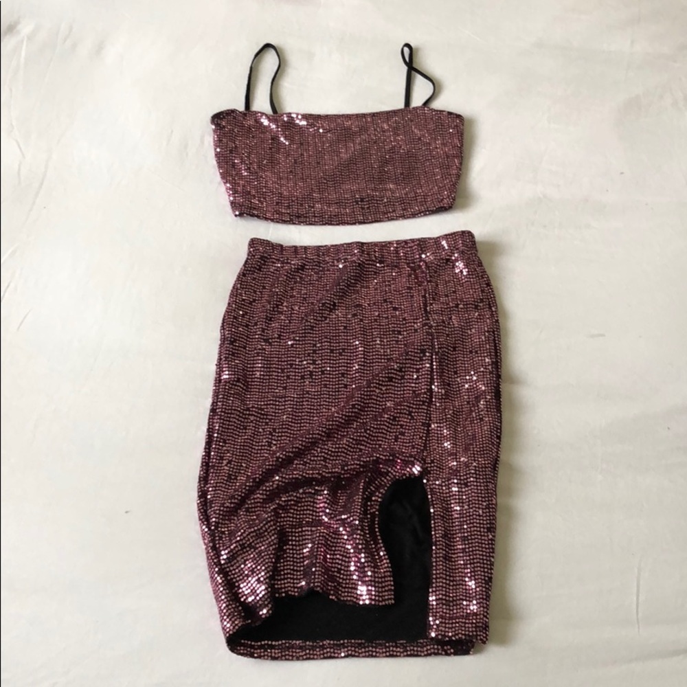 Two piece sequin set